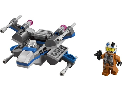 LEGO Set-Resistance X-Wing Fighter-Star Wars / Star Wars Microfighters Series 3 / Star Wars Episode 7-75125-1-Creative Brick Builders
